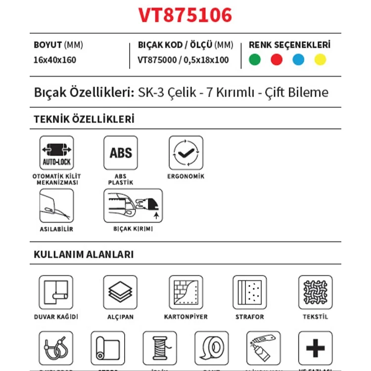 Vip-tec Tzx Falçata Profesyonel Büyük Plastik Vt875106