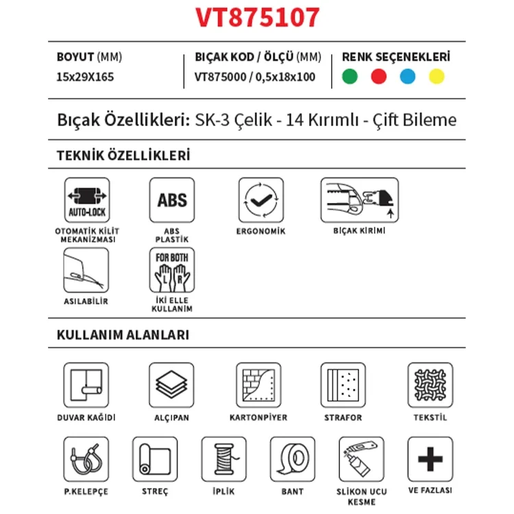 Vip-tec Tzx Falçata Büyük Plastik Vt875107