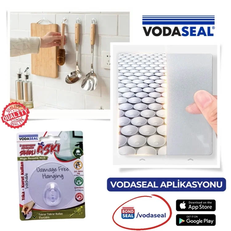 Vodaseal Sihirli Askı Kare Şeffaf_78 0516