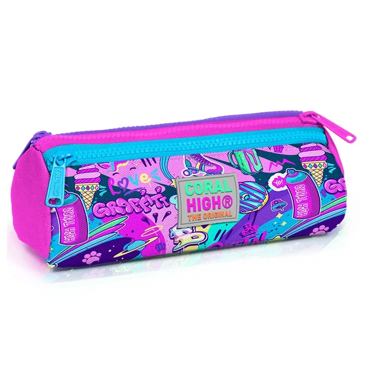 Yaygan Coral High Kalem Çantası Üç Bölmeli 22060