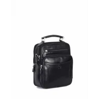 Aka El Çantası 306-1 Düz Siyah Deri