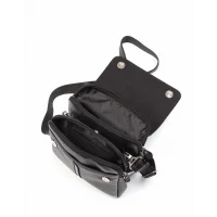 Aka El Ve Omuz Çantası 260-2 Floter Siyah Deri