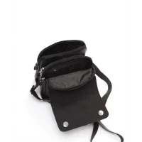 Aka El Ve Omuz Çantası 260-2 Floter Siyah Deri