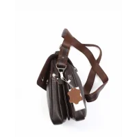 Aka El Ve Omuz Çantası 260-4 Floter Kahverengi Deri