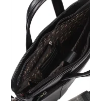 Aka Laptop Evrak Çantası 258-2 Floter Siyah Deri