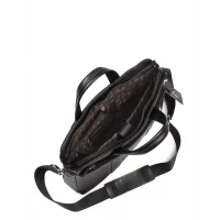 Aka Laptop Evrak Çantası 258-2 Floter Siyah Deri