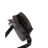 Aka Omuzdan Askılı Çanta 328-2 Floter Siyah Deri