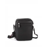 Aka Omuzdan Askılı Çanta 328-2 Floter Siyah Deri