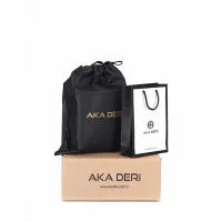 Aka Omuzdan Askılı Çanta 330-61 Deri Kahve