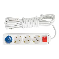 Almera 4lü Topraklı Priz 3mt Anahtarlı