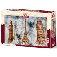 Art Puzzle Üç Şehir Üç Kule 1000 Parça 5199