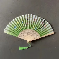 Beluga Yelpaze Bambu Krem Kiraz Çiçekli 260372 *10