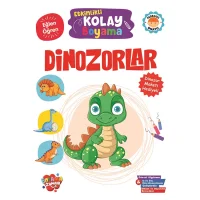 Boyama Zamanı Etkinlikli Kolay Boyama Dinozorlar