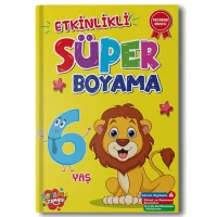 Boyama Zamanı Etkinlikli Süper Boyama 6 Yaş