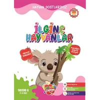 Boyama Zamanı Hayvan Dostlarımız İlginç Hayvanlar Seviye-6 (7-8 Yaş)