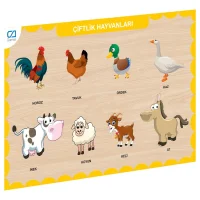 Ca Games Caahs-3211 Ahşap Çiftlik Hayvanlar Bul-tak