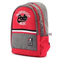 Cambridge Polo Club Stanford Academy İki Ana Bölmeli Unisex Sırt Çantası Cpo4038-0003-kırmızı Bntt