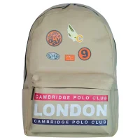 Cambridge Polo Club Streetwear Tek Ana Bölmeli Unisex Çocuk İlkokul Çantası Cpo4013-0031-bej Bntt