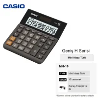 Casio Mh-16-bk Hesap Makinası 16 Haneli Mh-16-bk-w-dp