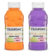 Childgen Parmak Boyası Yıkanabilir 3lü Set Turuncu-sarı-mor 3x350 Ml