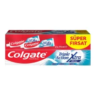 Colgate Diş Macun Triple Action Extra White 75+75 2li Paket 647183 *24