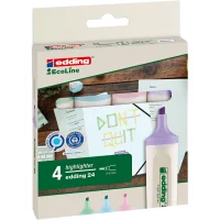 Edding 24 Ecoline Fosforlu Kalem 4lü Set Pastel