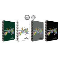 Faber Castell Defter Knights Canlı Pp Kapak Spiralli 100 Yaprak Çizgisiz 5075000466000