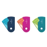 Faber Castell Kalemtraş Mini Sleeve Trend Renkler 12li 5140182714000