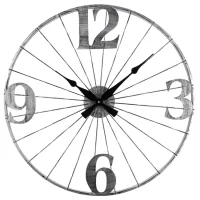 Galaxy Duvar Saati Gri Metal Dm-110-gk