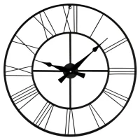 Galaxy Duvar Saati Mat Siyah Metal Dm-100-k