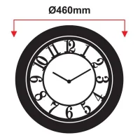 Galaxy Duvar Saati Premium Kabartma Rakam 1963-ca