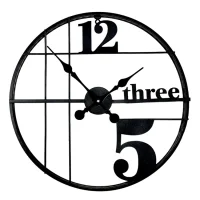 Galaxy Duvar Saati Siyah Metal Dm-70-k