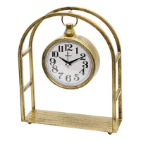 Galaxy Masa Saati Gold Siyah 28,5*38 Cm Elips Ayp-833-ak