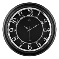 Galaxy Premium Siyah Duvar Saati Metalize Varak M-1963-kg