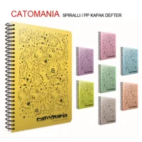 Gıpta Catomania Spiralli Plastik Kapak Defter A4-100yp. Çizgili 3500
