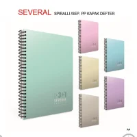 Gıpta Several A4 Spiralli Pp Kapak Defter 4+1 160 Yaprak 5380