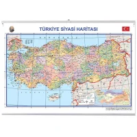 Gülpaş 70x100 Türkiye Haritası Fiziki &amp; Siyasi 999