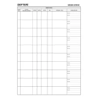 Gülpaş Evrak Kayıt Defteri Suni Deri 100 Yaprak 375