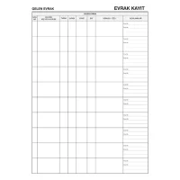 Gülpaş Evrak Kayıt Defteri Suni Deri 100 Yaprak 375