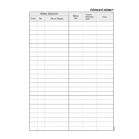 Gülpaş Öğrenci Nöbet Defteri Ciltli 100 Yaprak 379