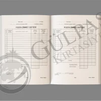 Gülpaş Posta Zimmet Defteri Büyük Ciltli 520