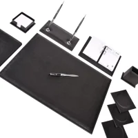 Gülpaş Sümen Takımı 9 Parça Suni Deri Klasik Siyah 907