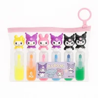 İbiş Şekilli Fosforlu Kalem 6lı Çantalı Poşet Md-220