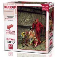 Ks Games Puzzle Yetişkin 1000 Parça Jesters Playing “cochonnet” 20662 Ksgm