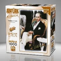 Ks Games Puzzle Yetişkin 1000 Parça Kahve İçen Atatürk 20727