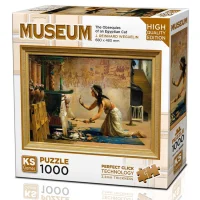 Ks Games Puzzle Yetişkin 1000 Parça The Obsequies Of An Egyptian Cat 20668 Ksgm