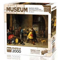 Ks Games Puzzle Yetişkin 2000 Parça Guardroom With The Deliverance Of Saint Peter 22518 Ksgm