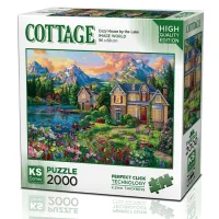 Ks Games Puzzle Yetişkin 2000 Parça Parça Cozy House By The Lake 22522 Ksgm