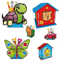 Kum Toys Ahşap Kalemlik Ve Kumbara