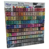 Masis Grafik Çizim Markörü İki Uçlu 1700lü Stnd 170 Rnk Çm-s1700